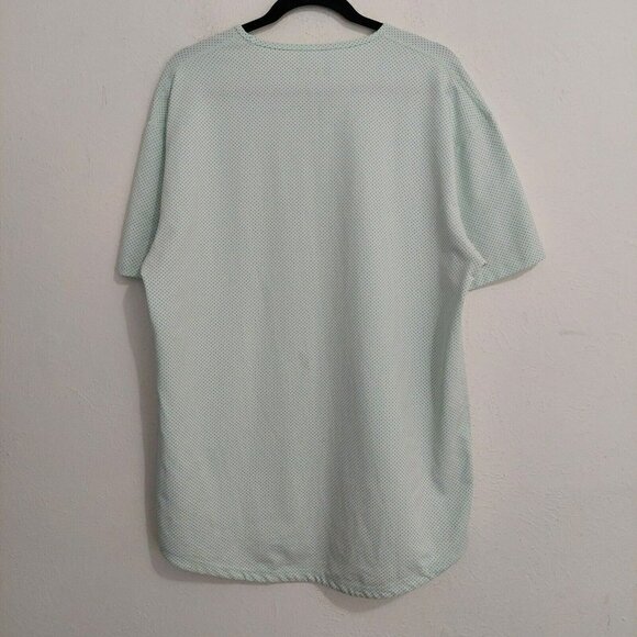 BYLT Drop Cut S/S Lux T-Shirt Men Size XL Light Green Pin Dot Modern Lightweight - Picture 7 of 11